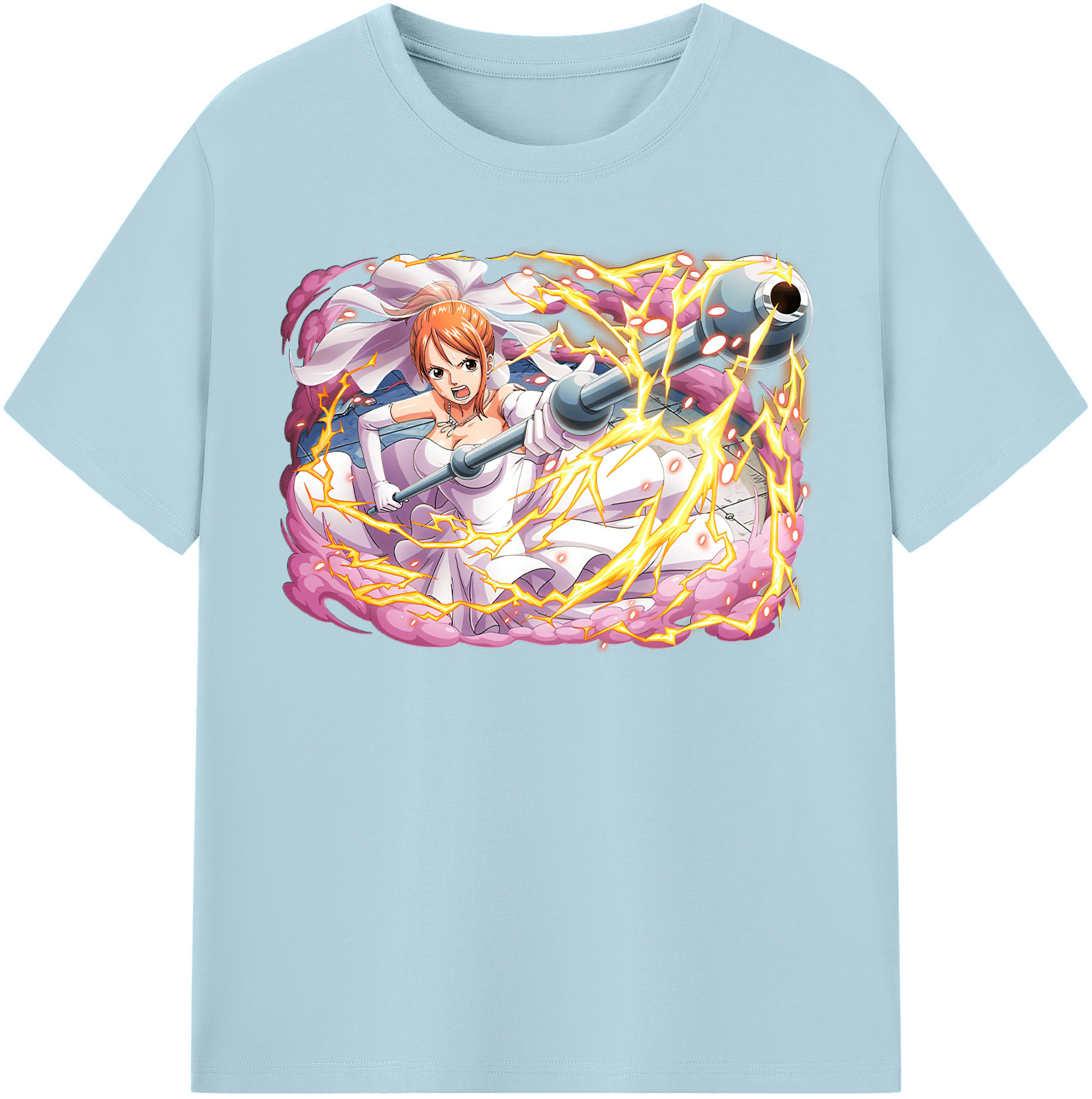 ワンピース ナミ ONE PIECE Nami 綿100％半袖Tシャツ（フロントプリント）